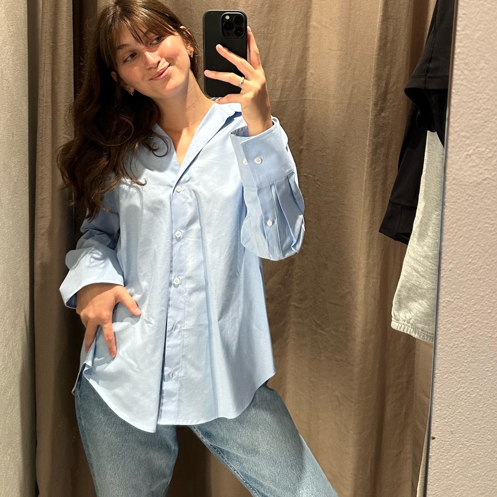 Light Blue Button-Up Shirt